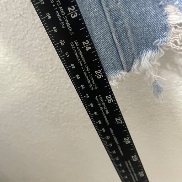 Flying Monkey Womens Jeans Size 27 Blue Denim Light Wash Distressed Skinny Leg - Picture 6 of 15